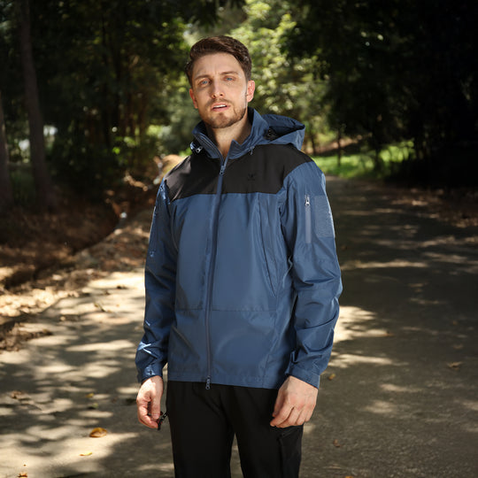 Waterproof Hooded Rain Shell Jacket