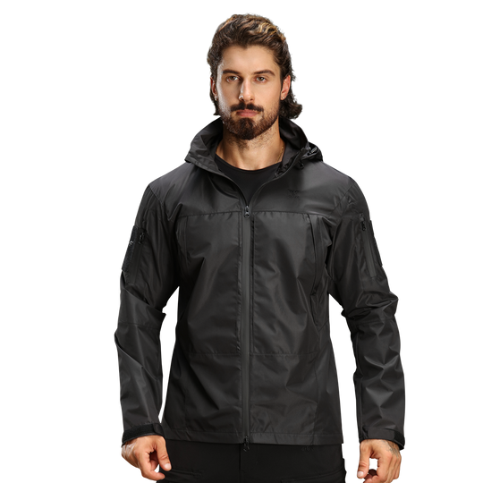 Waterproof Hooded Rain Shell Jacket